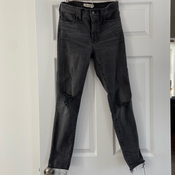Madewell 9" Mid-Rise Skinny Jeans in Black Sea - Picture 3 of 8